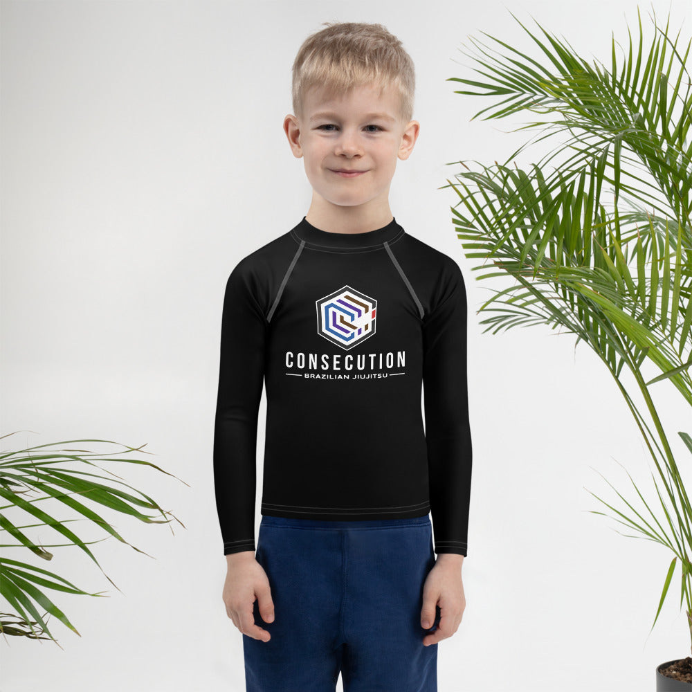 Kids Rash Guard Black