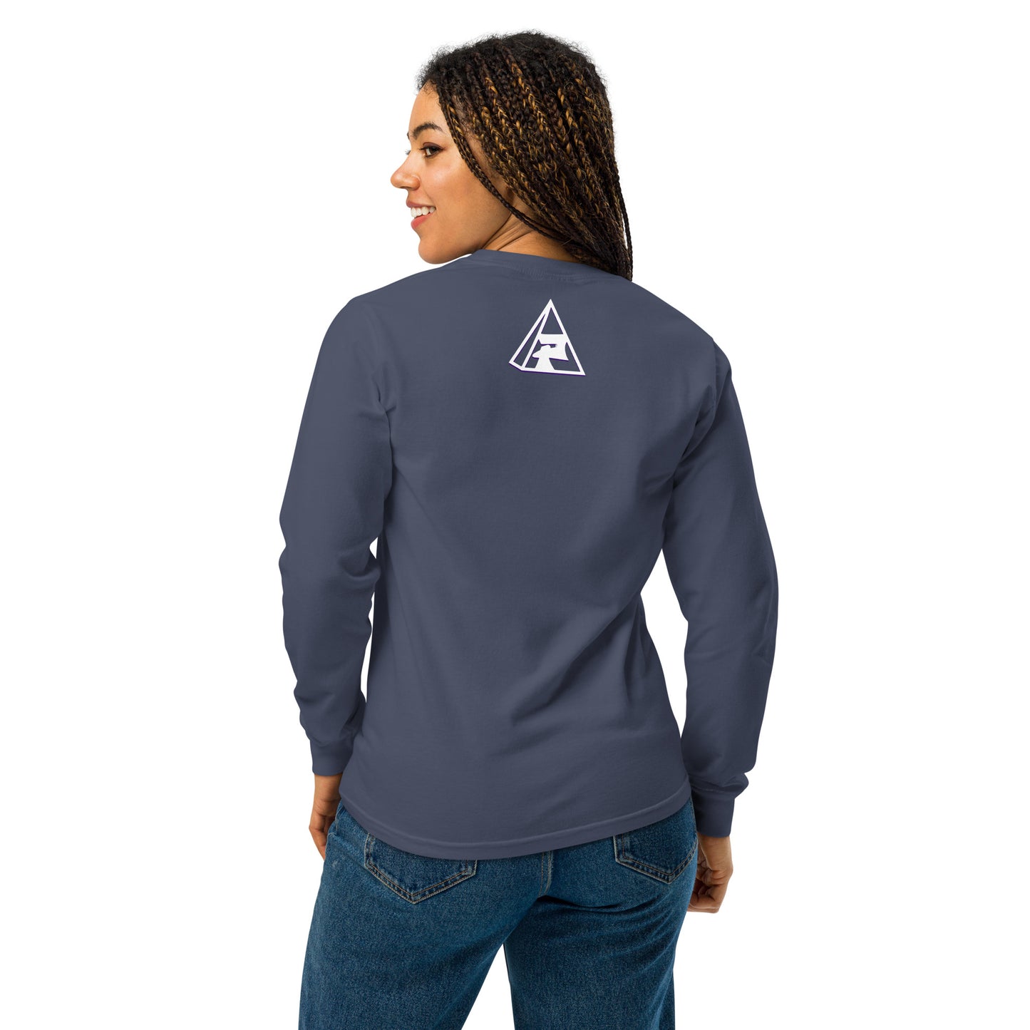 Garment-dyed heavyweight long-sleeve shirt