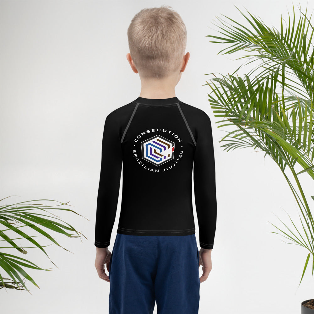 Kids Rash Guard Black