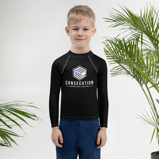 Kids Rash Guard Black